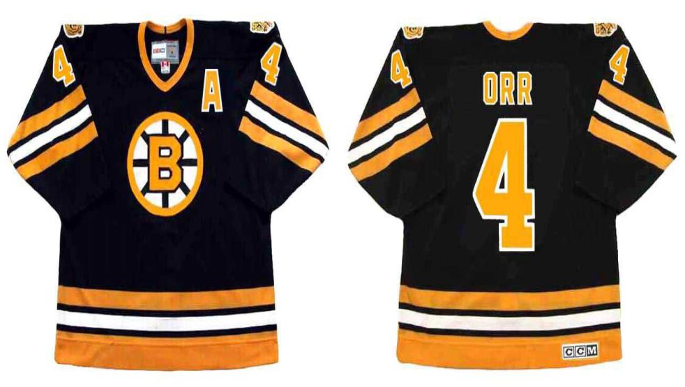2019 Men Boston Bruins #4 Orr Black CCM NHL jerseys2
